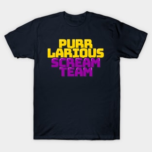 Cat Horror Purr-larious Scream Team T-Shirt